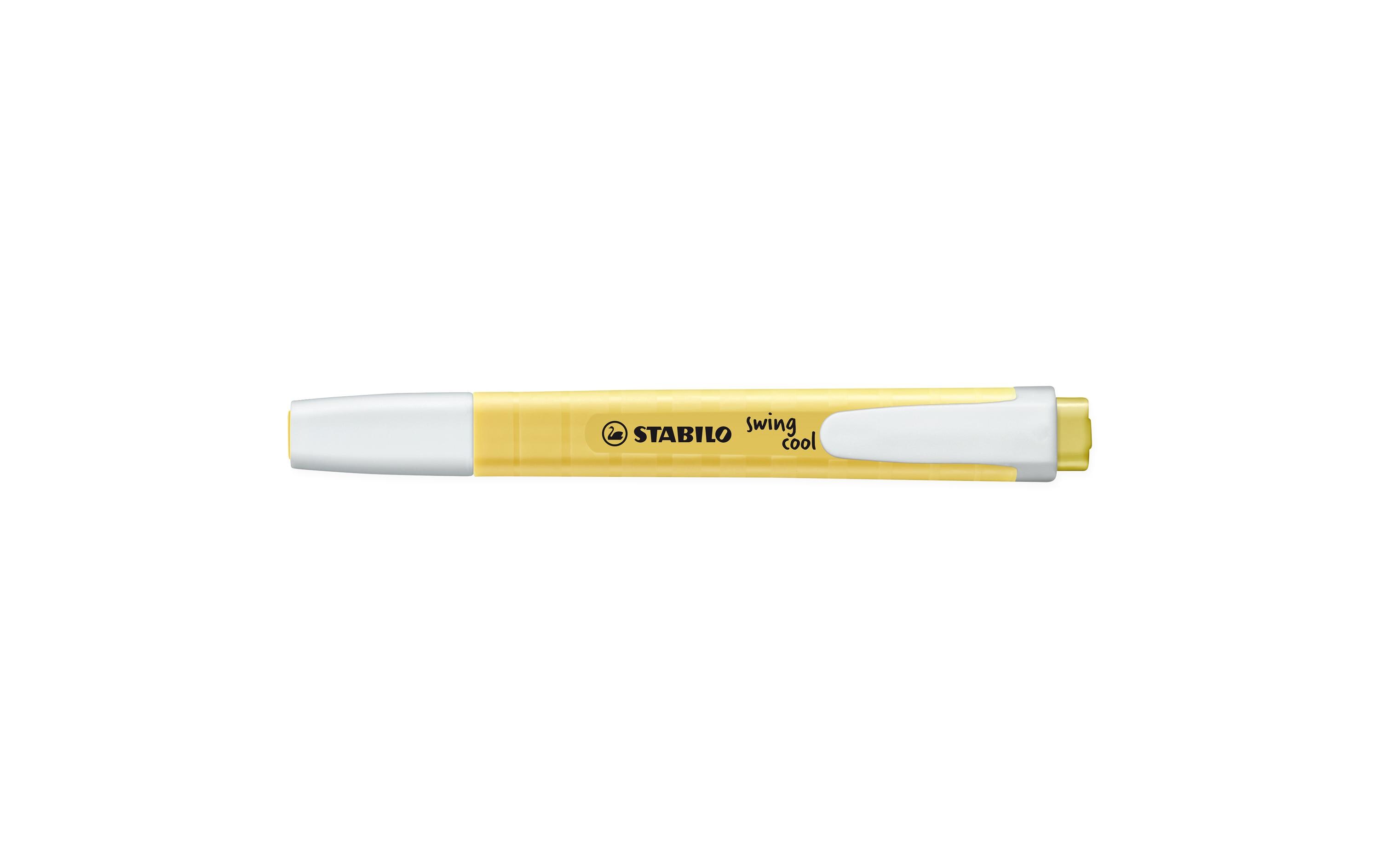 Textmarker Swing cool Pastell GelbTextmarker 1 - 4 mm mit Clip