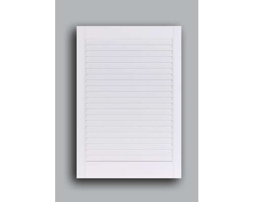 Lattendeur, grenen, open, wit, 61,5x39,4 cm