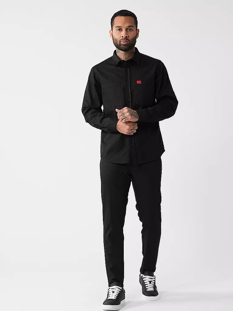 HUGO Overshirt EGRIN schwarz