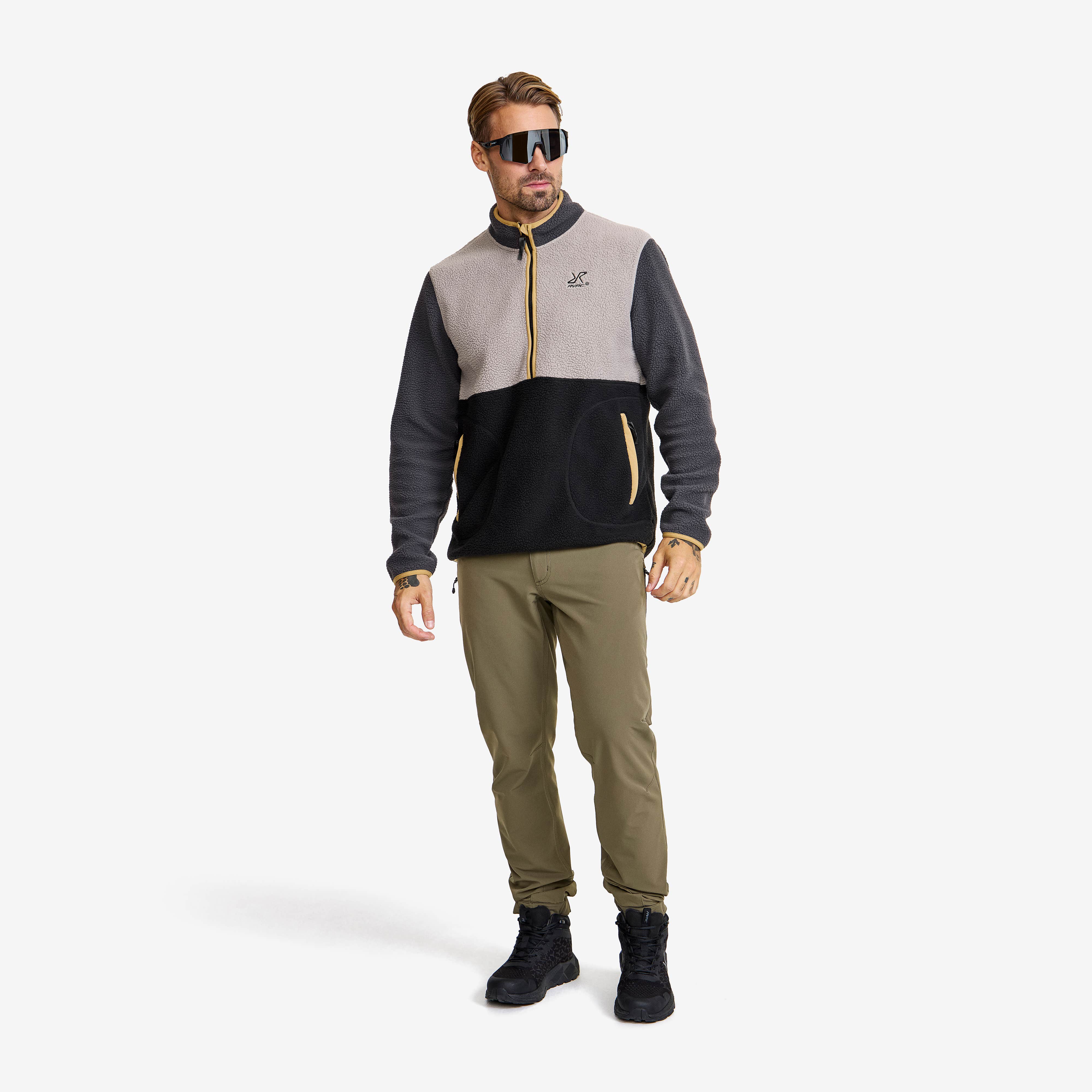 Canyon Half-zip Pile Fleece Herre Anthracite/Black