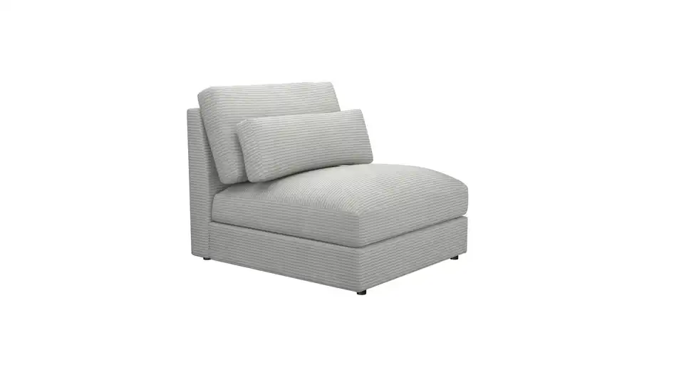 Element Branna Hellgrau Cordstoff 1-Sitzer