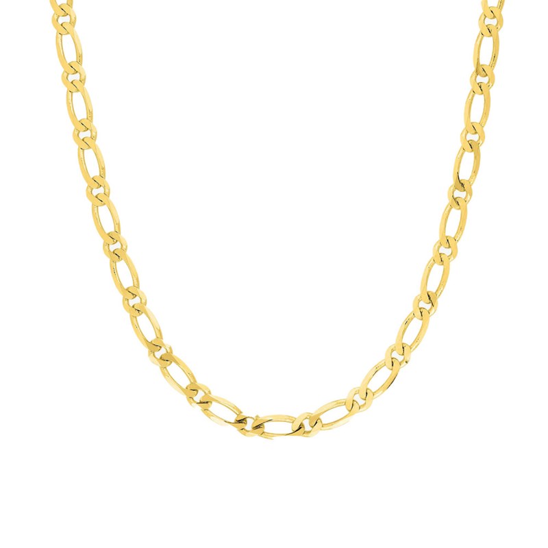 Bracelet Mixte 18 cm - Cheval alterné - Or 18 Carats - Largeur 3 mm