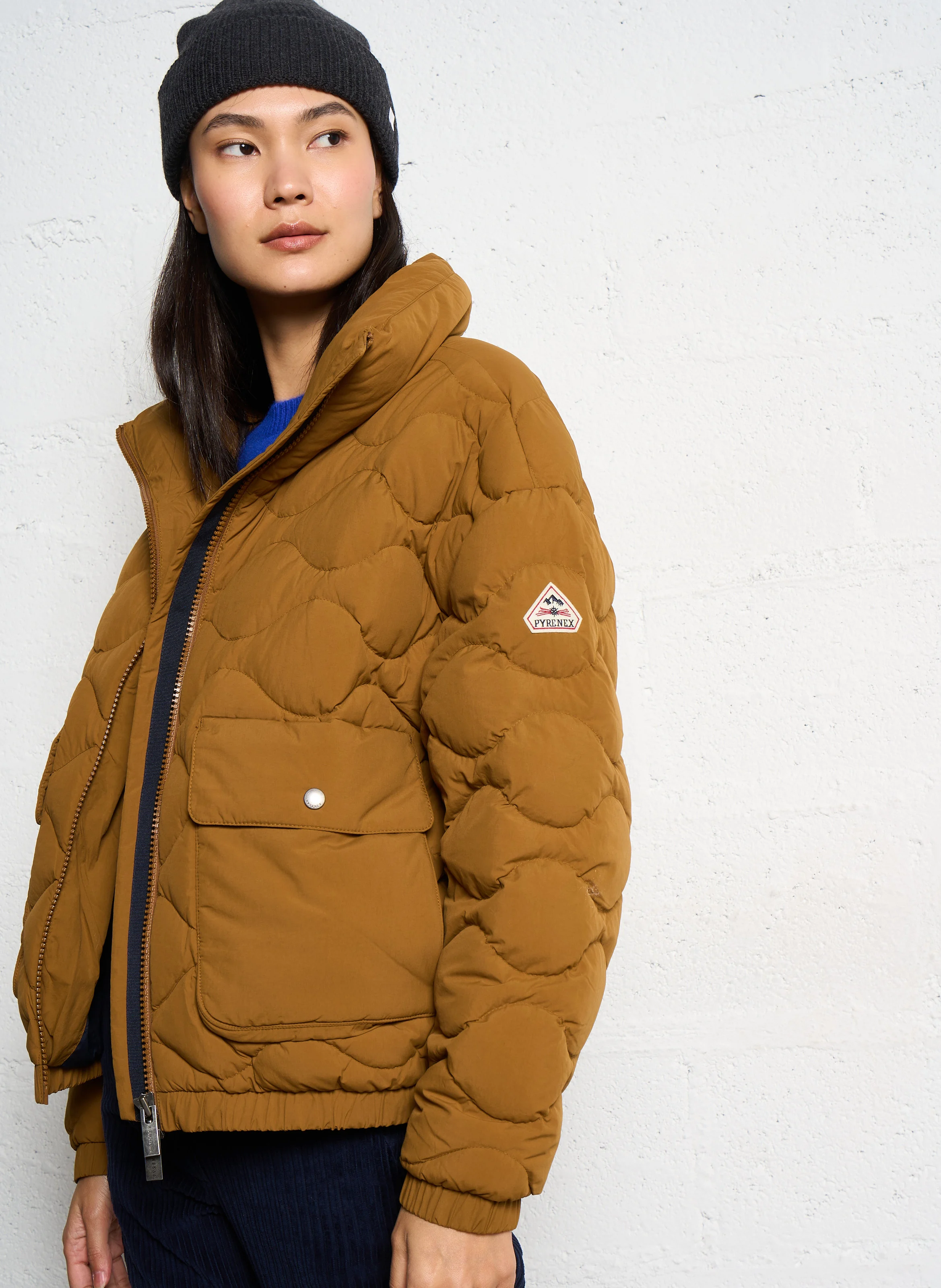 ENOLA - Doudoune oversize col montant | Marron