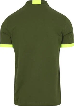 Sun68 Poloshirt Logo Fluo Army Groen A35122-37 kopen