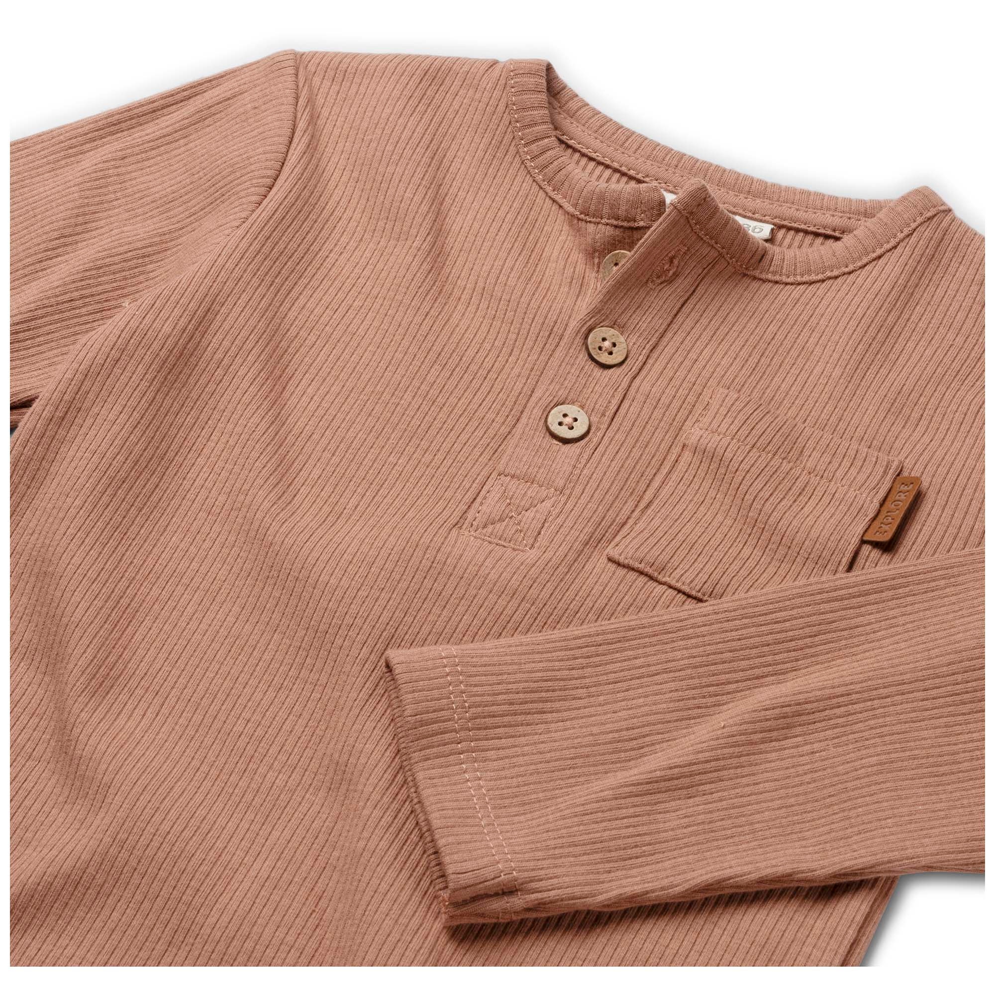 Prénatal baby shirt lange mouwen effen rood