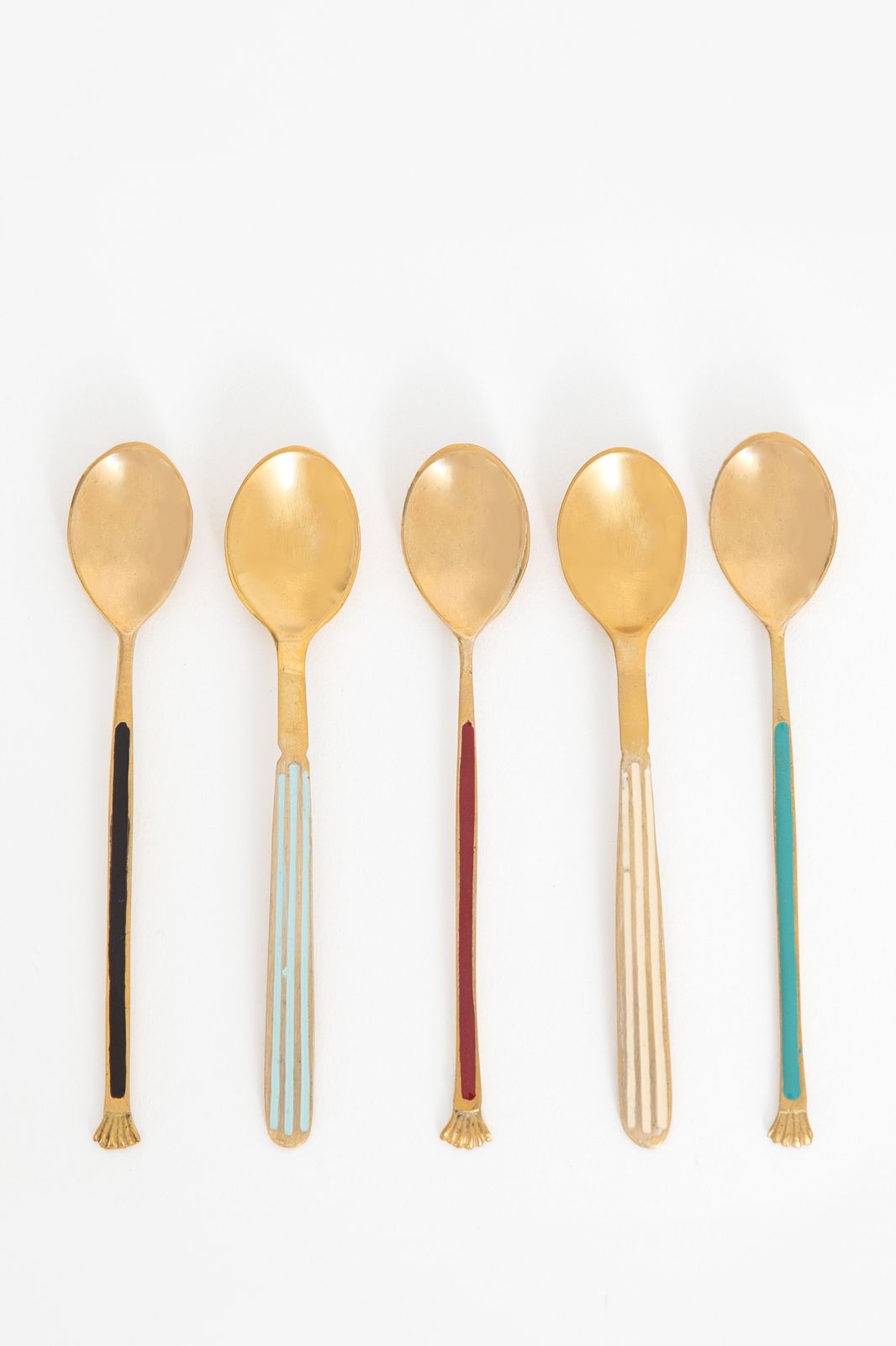 Set van 5 vintage koffielepeltjes