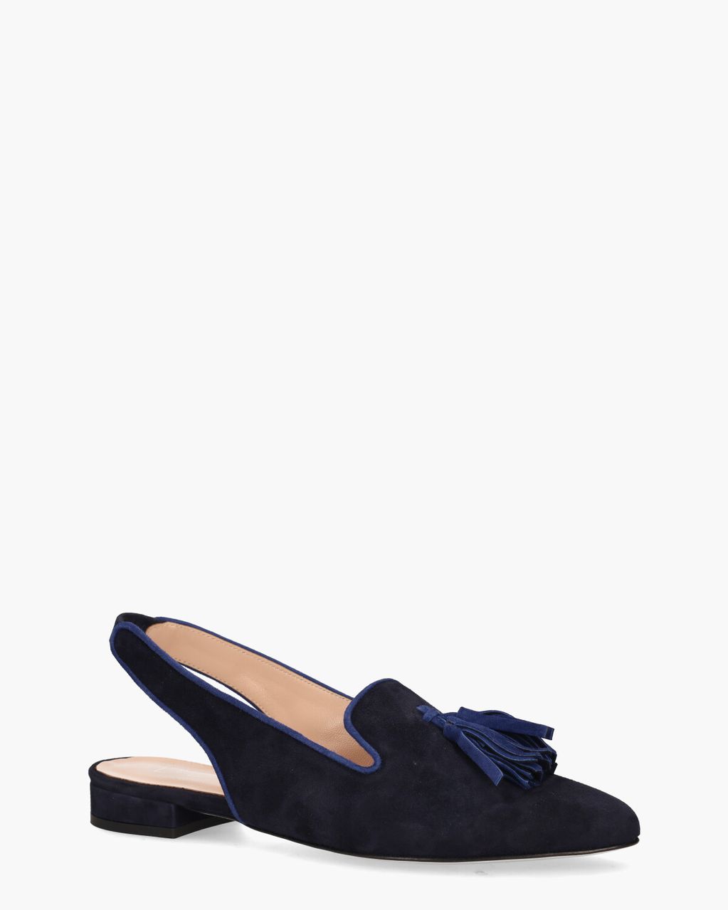 Di Lauro 1788 Donkerblauw Slingbackloafers
