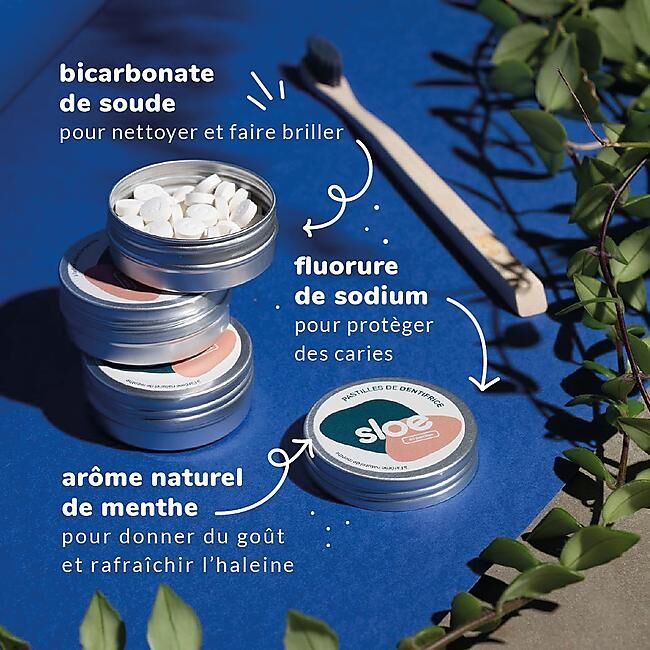 SLOE - DENTIFRICE SOLIDE EN PASTILLES MENTHE