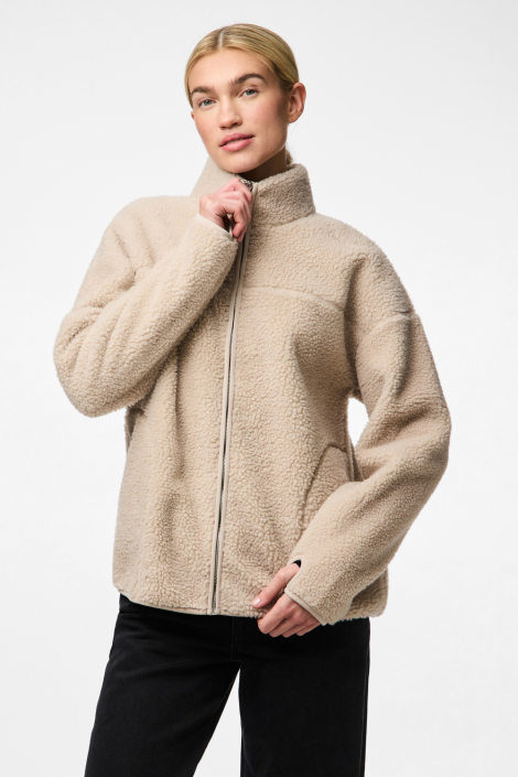 Pieces beige dames jas