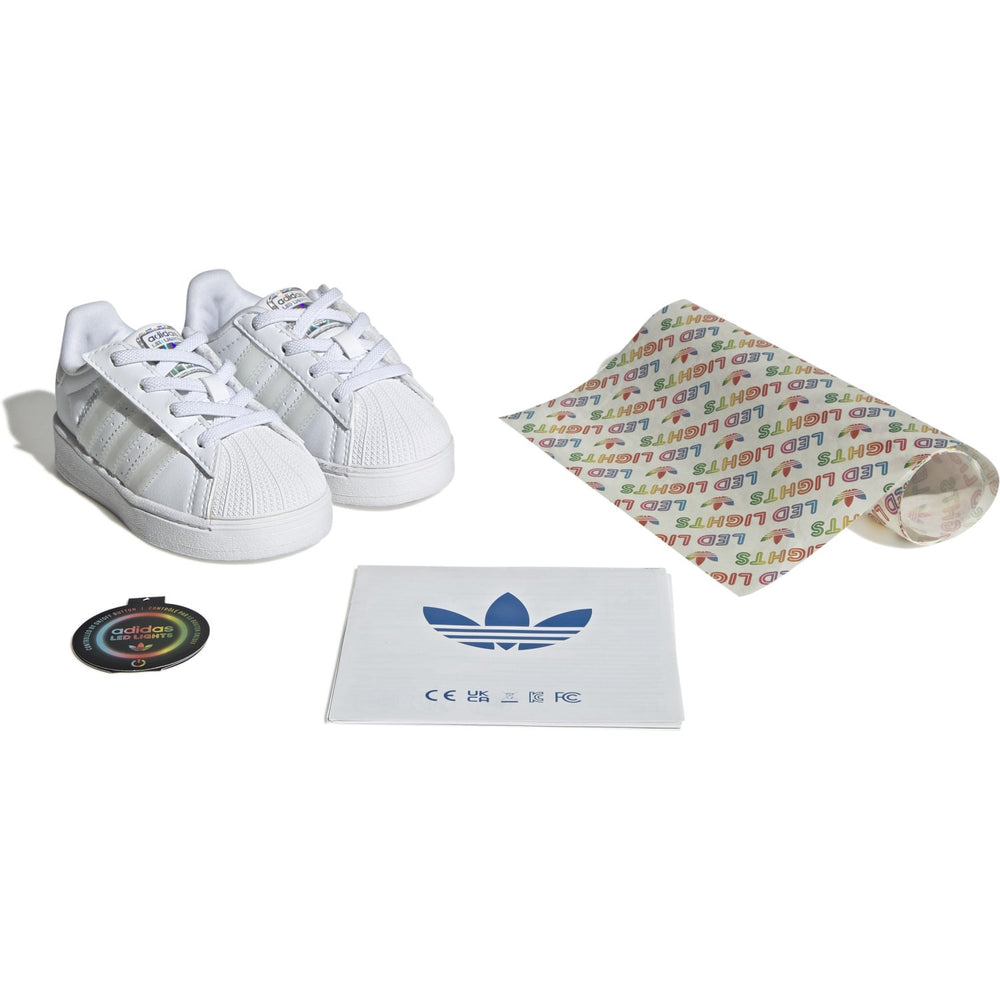 Køb adidas Originals Ftwr White/Ftwr White/Ftwr White Superstar Led Lights Cf El I Sneakers