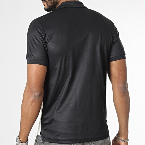 Polo Manches Courtes Scaleno 40174 Noir Blanc