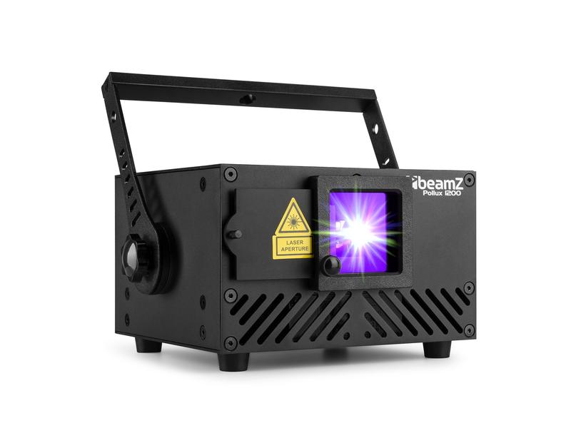 BeamZ Laser Pollux 1200 DMX-Super-Animationslaser mit über hundert integrierten Effekten