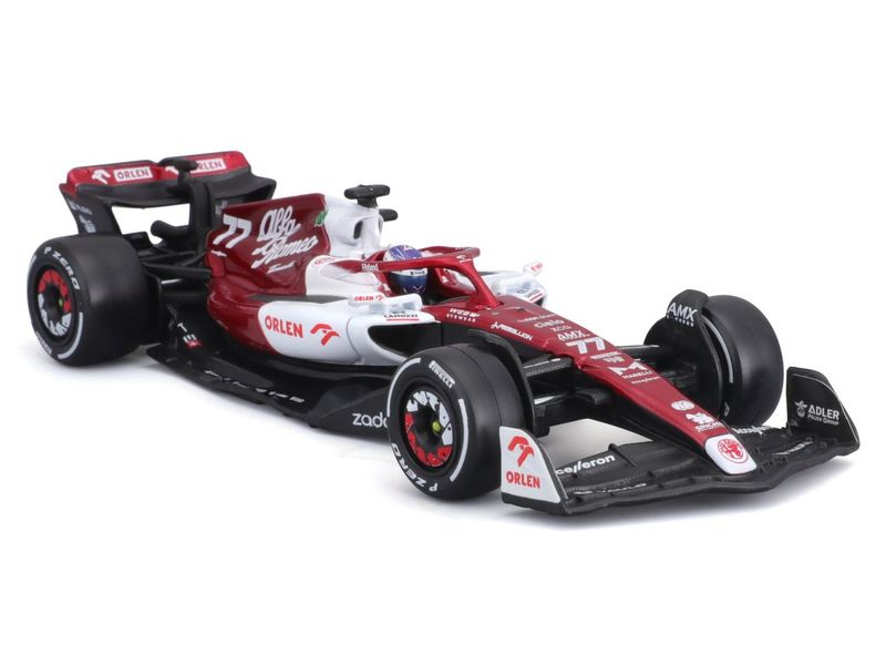 BBurago Alfa Romeo F1 Team Orlen C42 Bottas 2022 1:43 Sammlermodell im Massstab 1:43