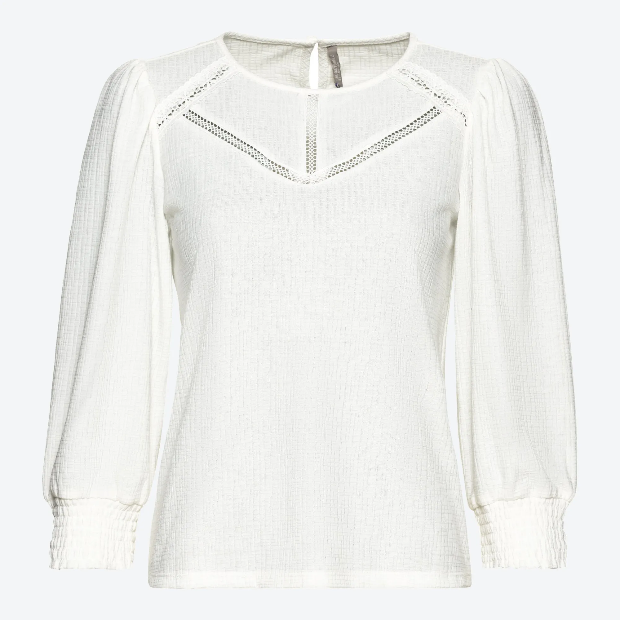 Damen-Bluse mit Spitzeneinsätzen