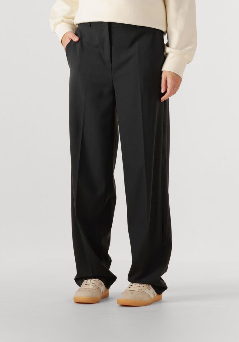 zwarte cambio wijde broek glam slouch track galon