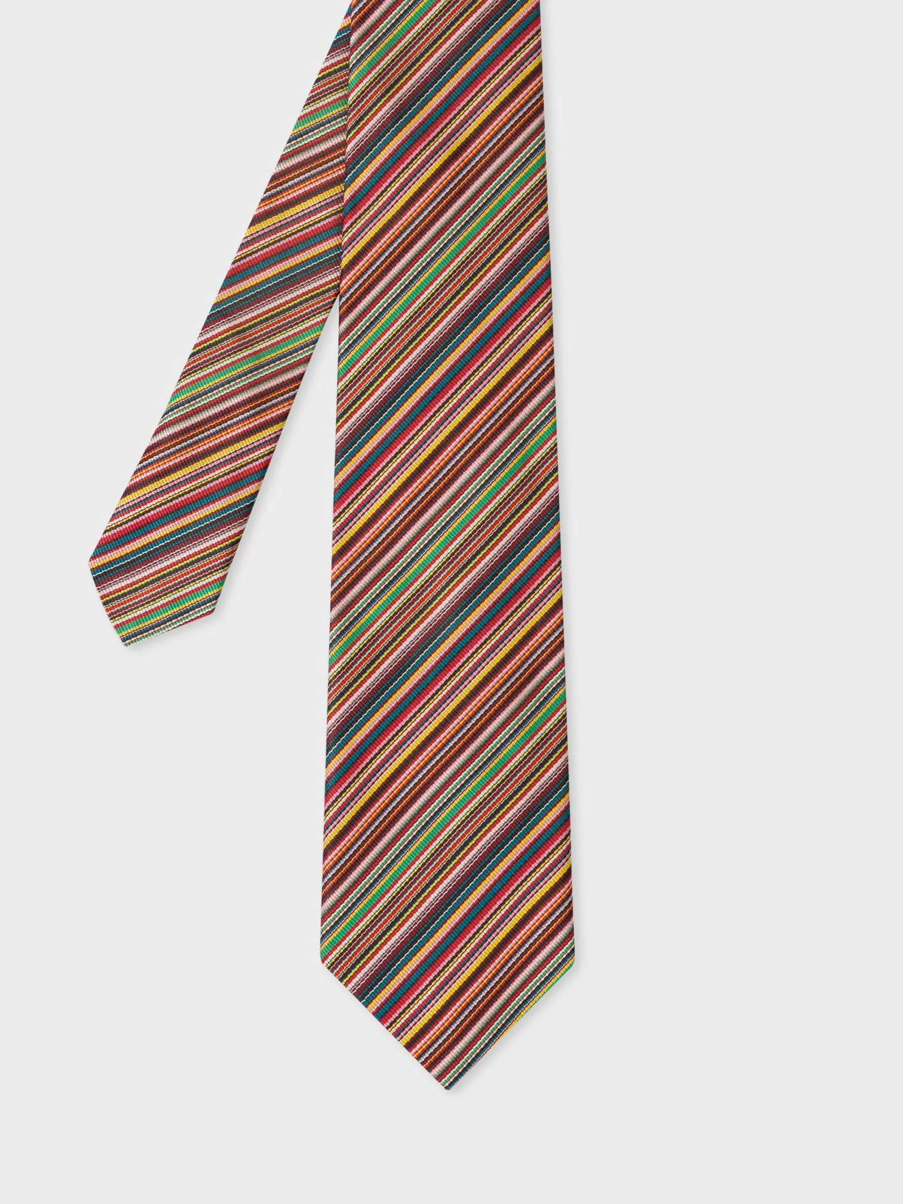 PS Paul Smith Multi Signature Stripe 8cm Silk Tie