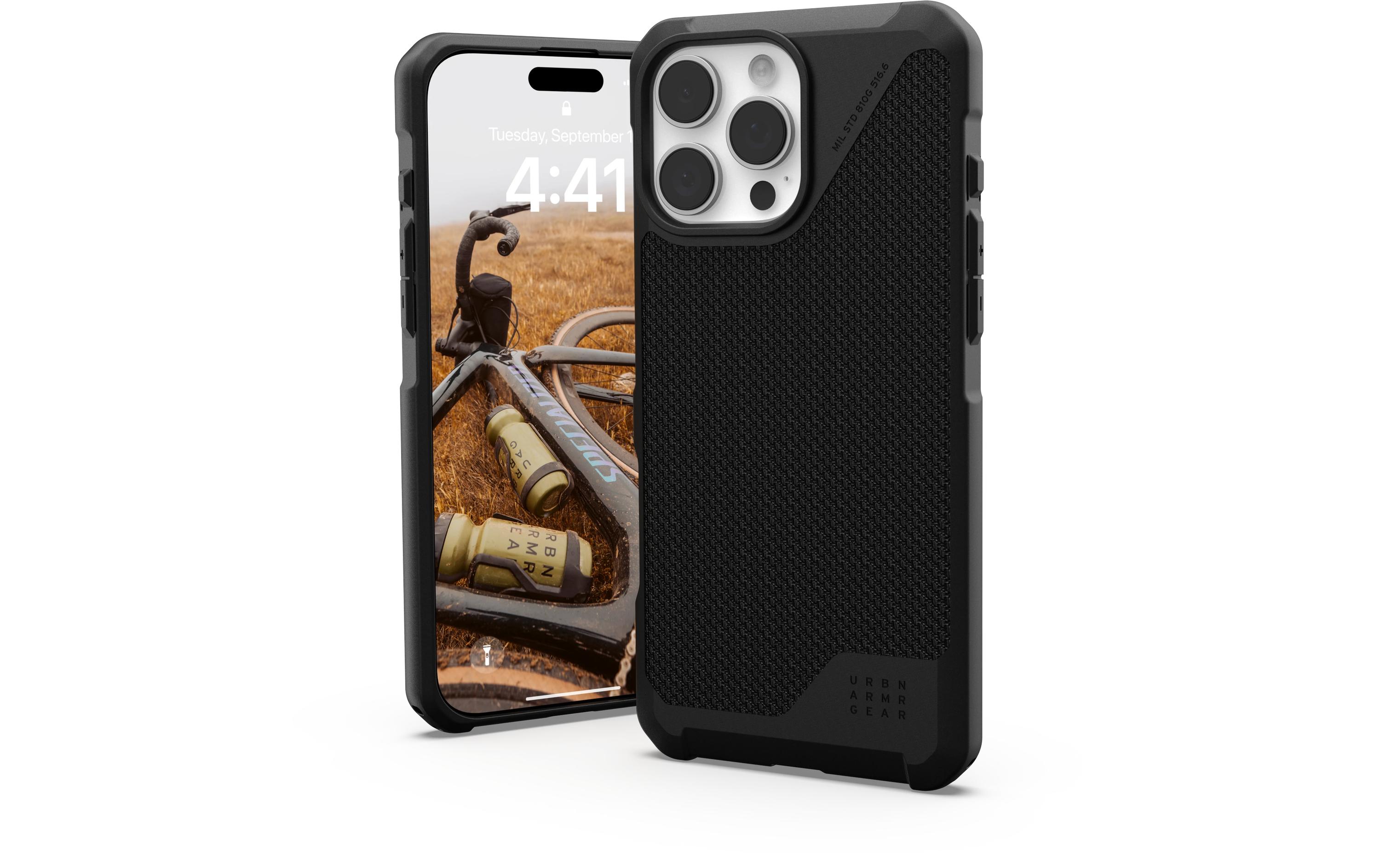 Back Cover Metropolis LT iPhone 16 Pro Max Kevlar BlackSchutzhülle für das Apple iPhone 16 Pro Max