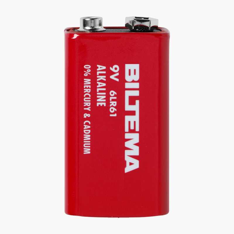9 V / 6LR61 alkalisk batteri