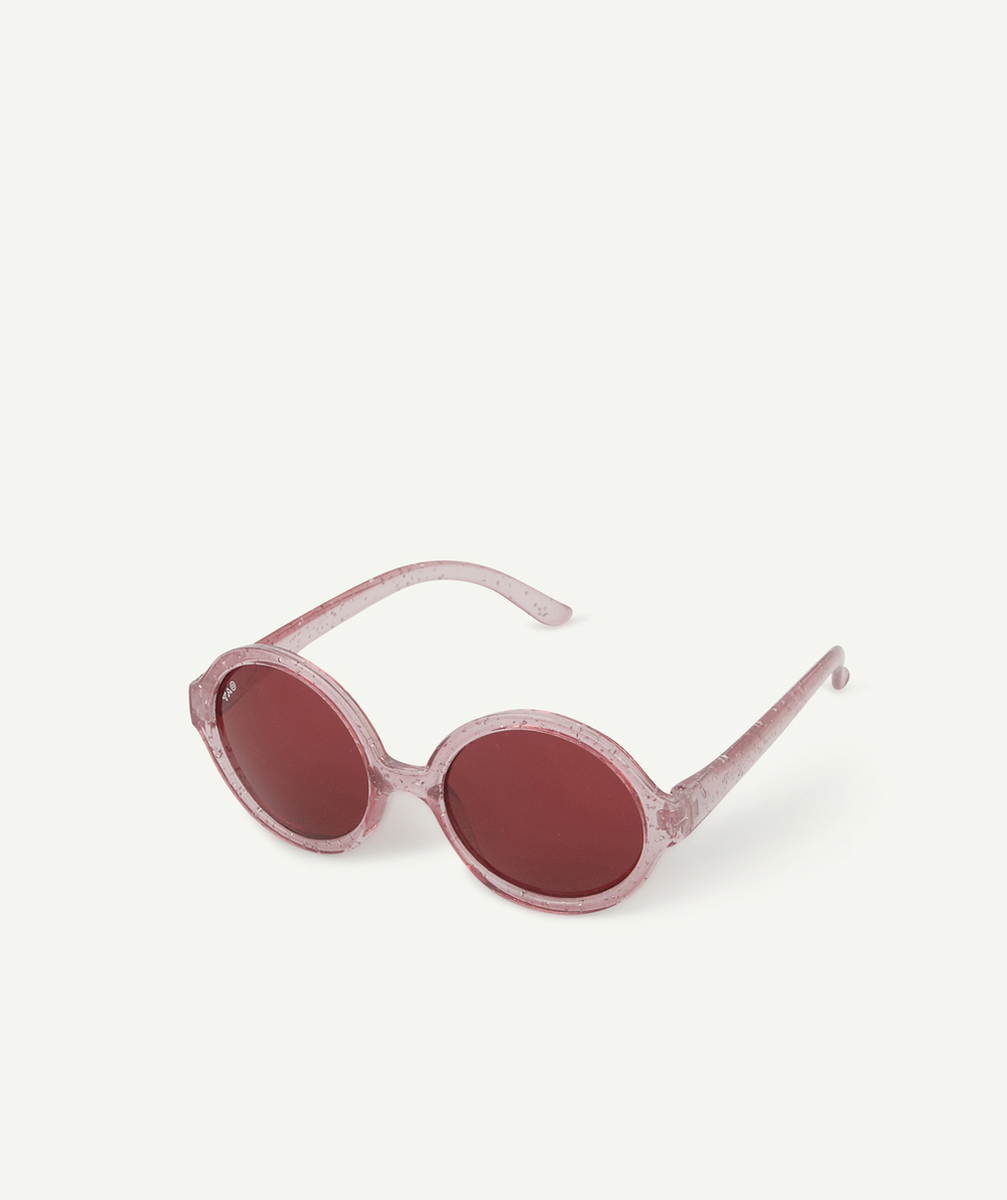 LUNETTES DE SOLEIL FILLE EN PLASTIQUE RECYCLÉ RONDES ET ROSES