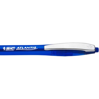 BIC ATLANTIS Soft - Stylo à bille - bleu - rétractable