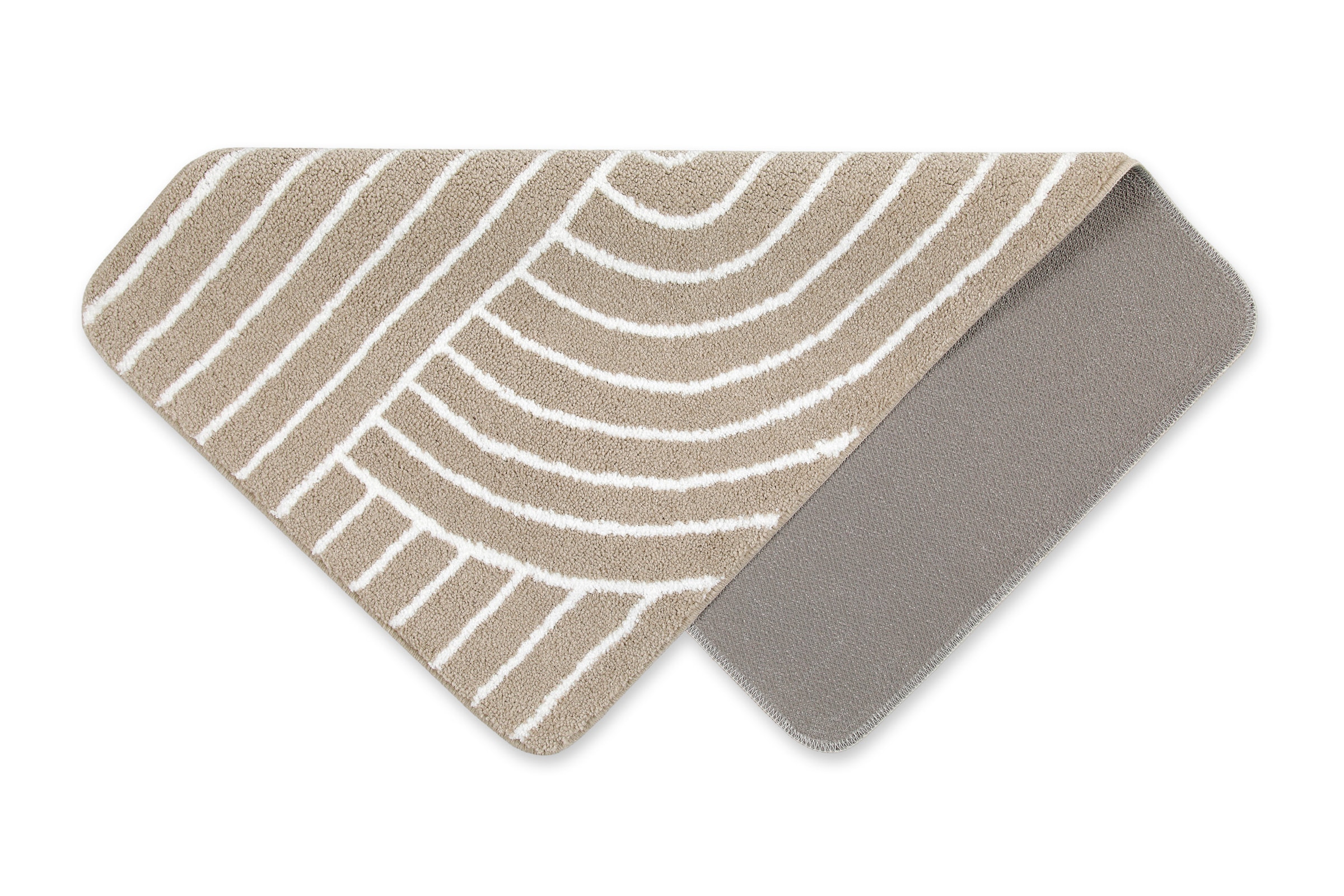Wecon home Basics Badematte »Hilda« Höhe 15 mm waschbar, rutschfest, strapazierfähig, pflegeleicht mit Retro Muster
