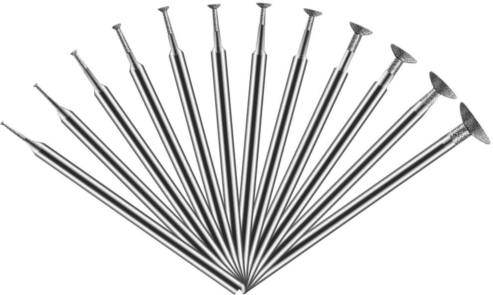 Hanboost  Trapezoidal Diamond Grinding Bits Set für Rotary Tool    Trapezförmige Schleifbits für präzises Schleifen von Stein, Glas & Keramik