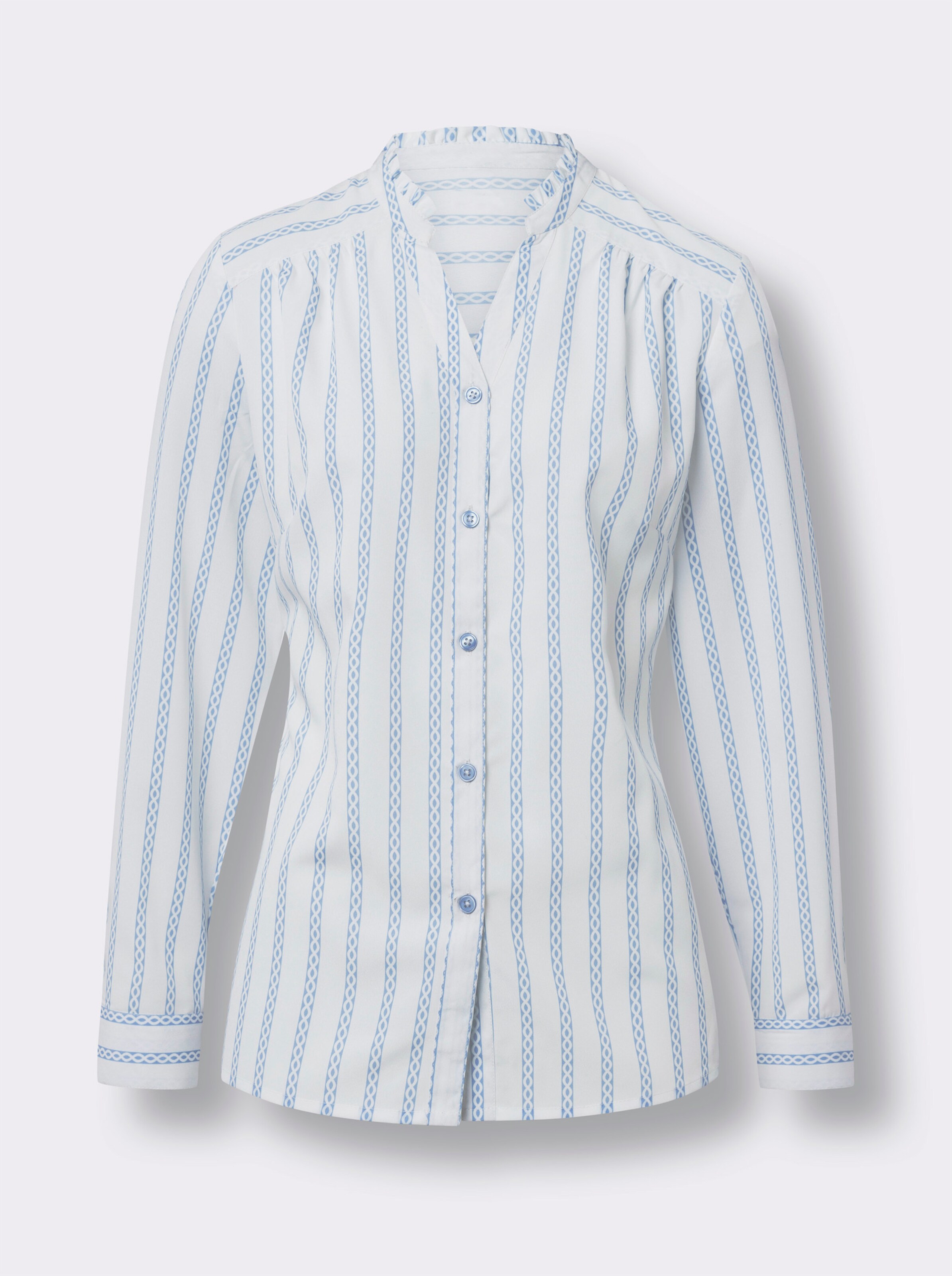 Druckbluse in Crêpe-Qualität