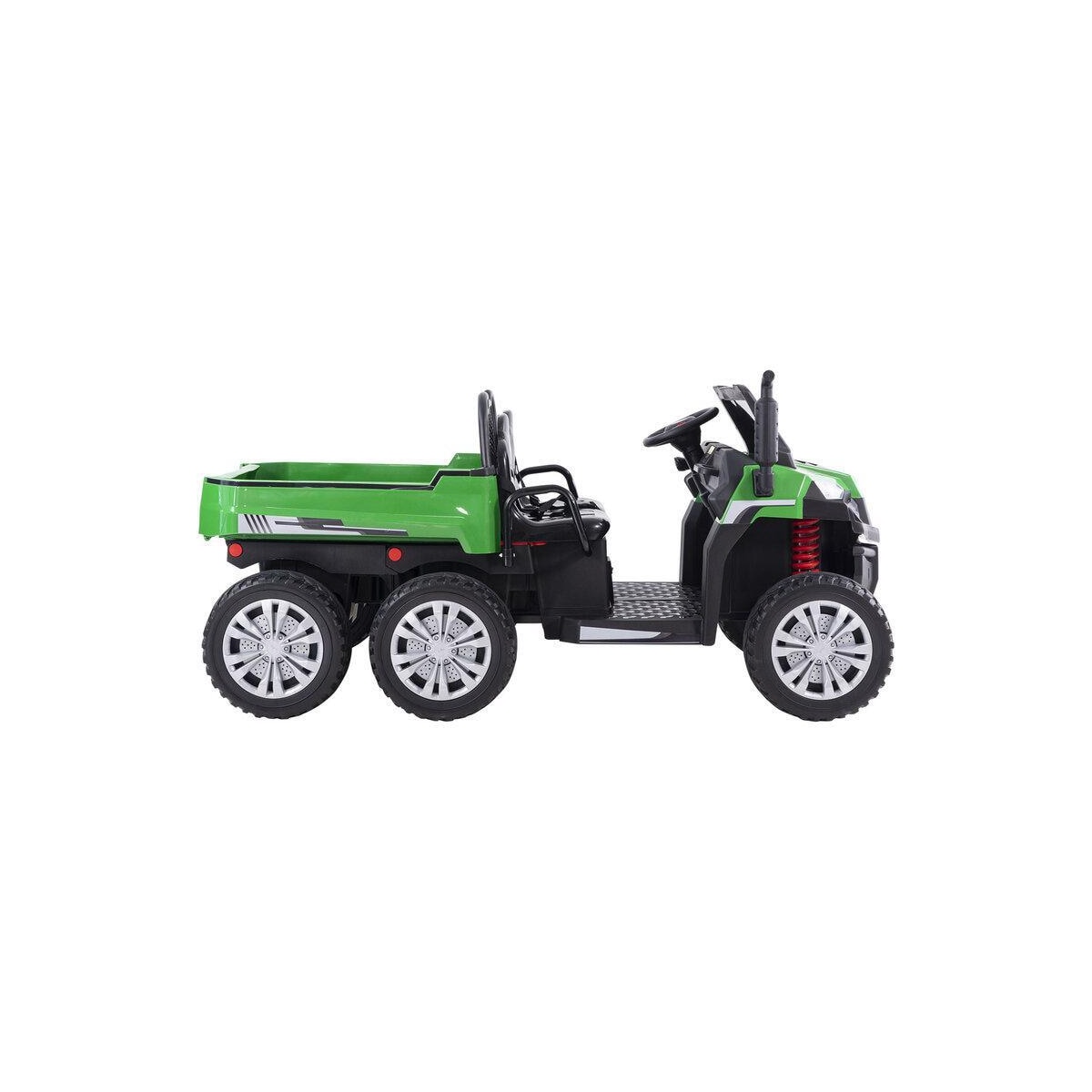 Elbil Truckster 4WD 12V - Grønn-Grå