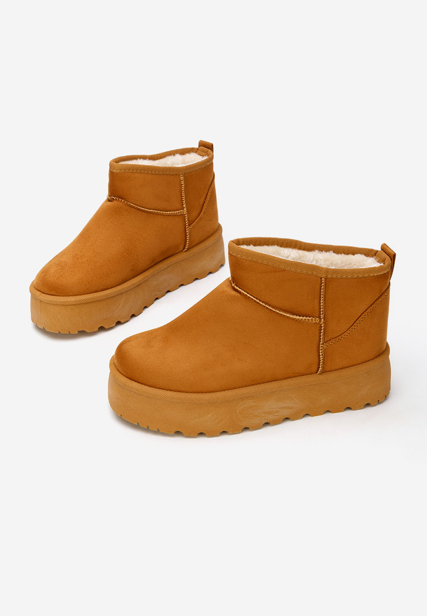 Bottes à plateforme chameau Zenaria