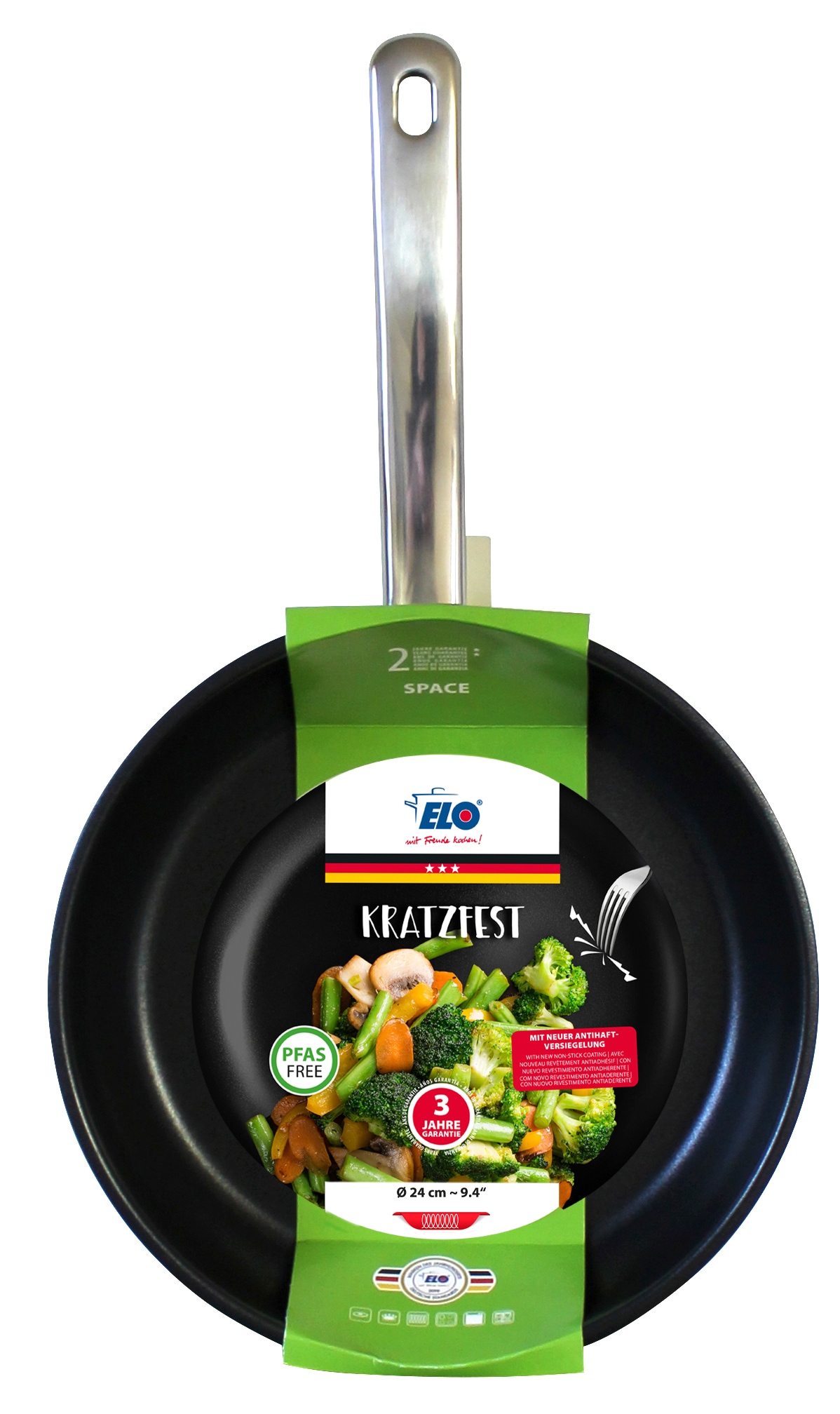 Elo Basic Bratpfanne »Space« Edelstahl 1 Stk. tlg. Für alle Herdarten geeignet, inkl. Induktion