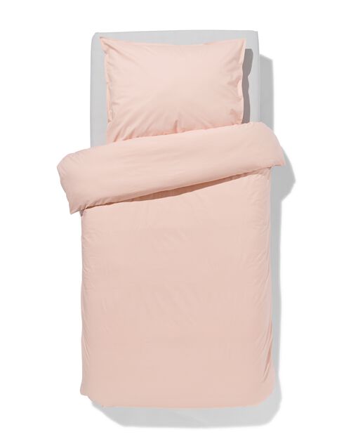 housse de couette percale 140x200/220 rose