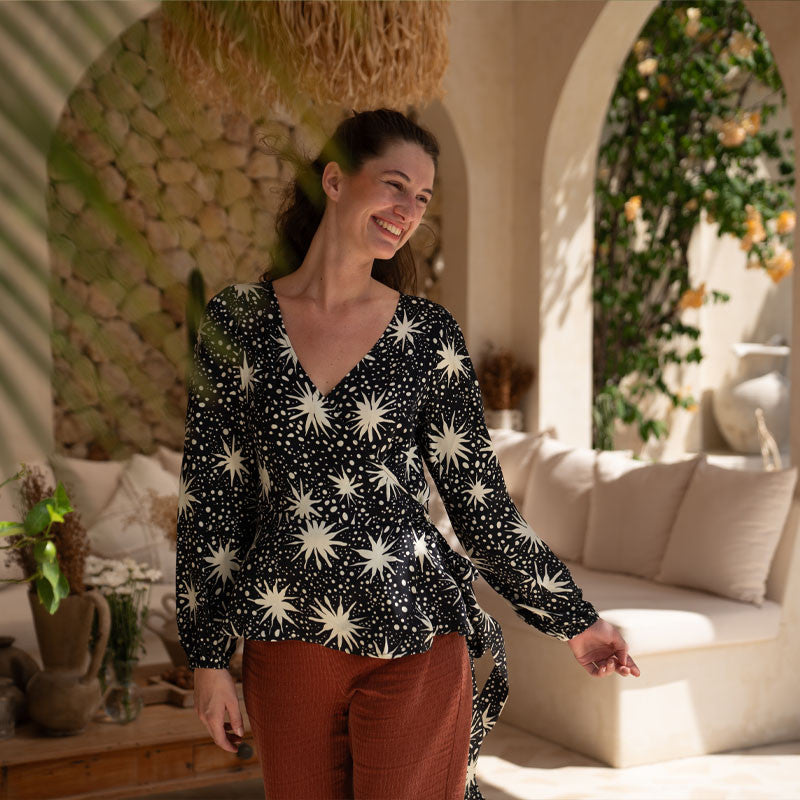 Wickelbluse Bea Constellation