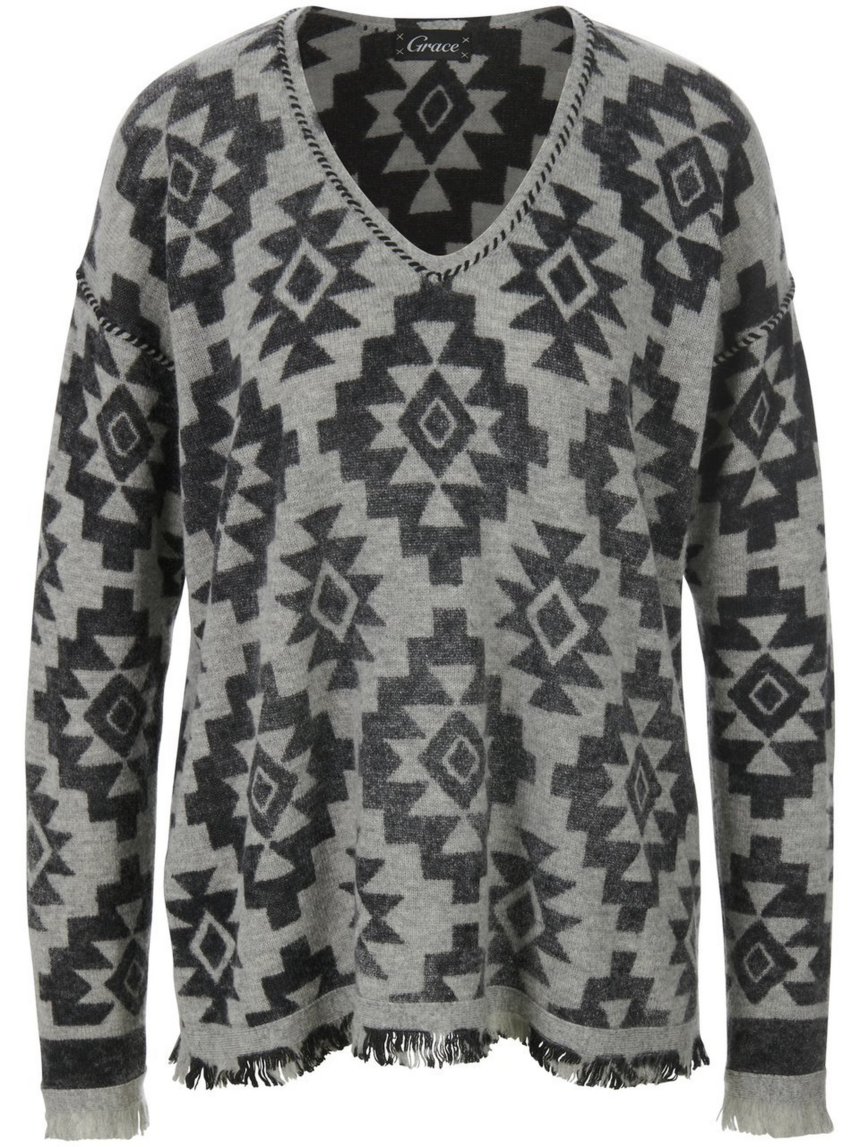 Pullover mit V-Ausschnitt