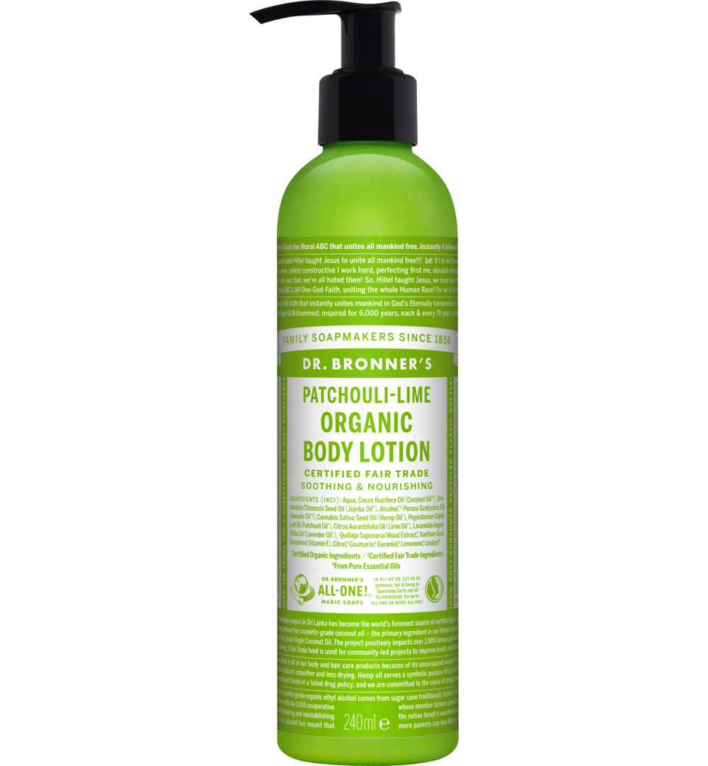 Dr. Bronner’s Bodylotion Patchouli Lime (240 ml)