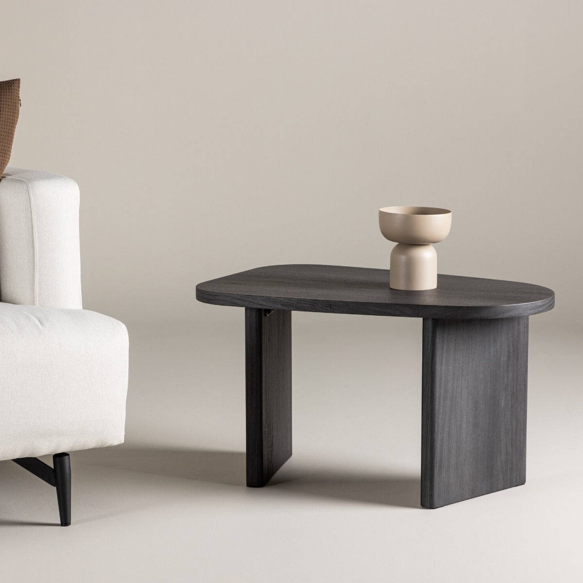 FjÃ´rd - Salontafel Zwart 70cm - MDF - GrÃ¶nvik