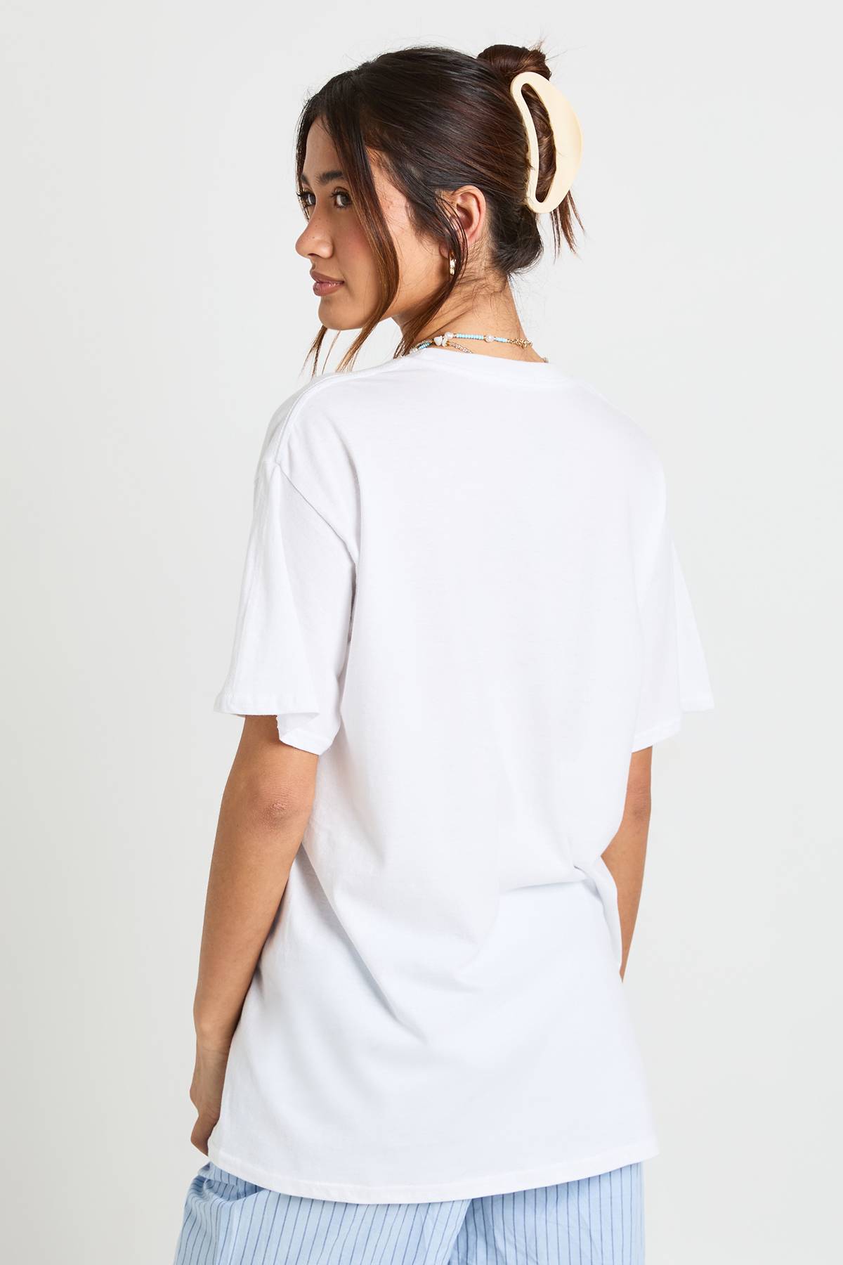 boohoo T-shirt Oversize Graphique Paradise Island Beach Club