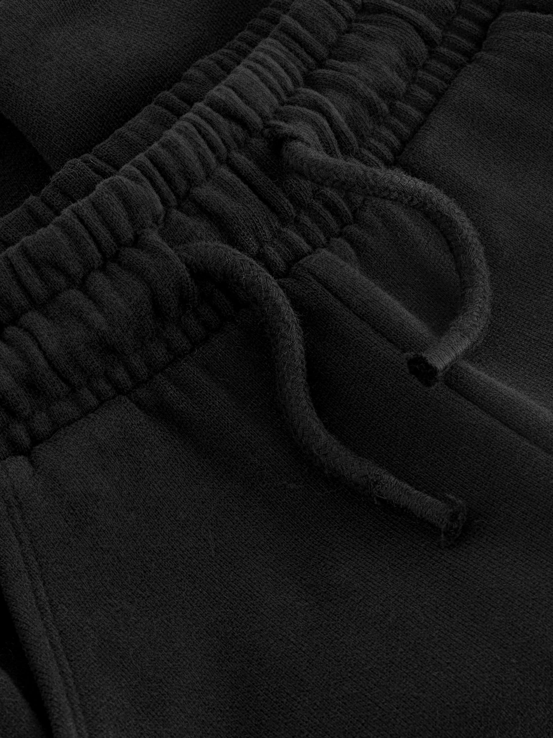 Zwart - Zacht aanvoelende jersey joggingbroek (3 mnd-7 jr)
