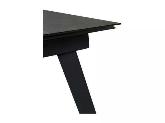 Nicolas TABLE À ALLONGES en FRITTÉ Noir