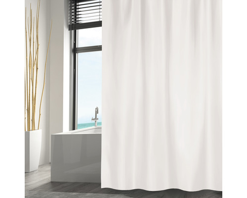 MSV Textil douchegordijn 180 x 200 cm wit
