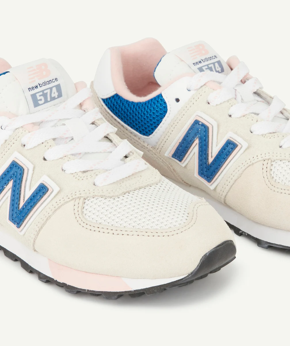 NEW BALANCEBASKETS 574 BEIGES ET ROSES FILLE