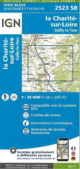 IGN - 2523 SB LA CHARITE SUR LOIRE 1 25 000