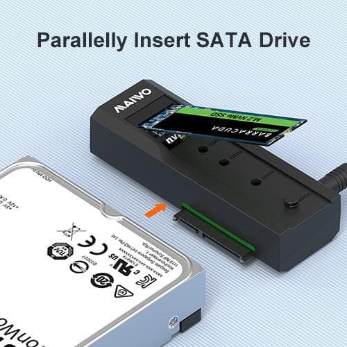 Maiwo Offline Hard Drive Kloning NVMe M.2 SSD til 2,5