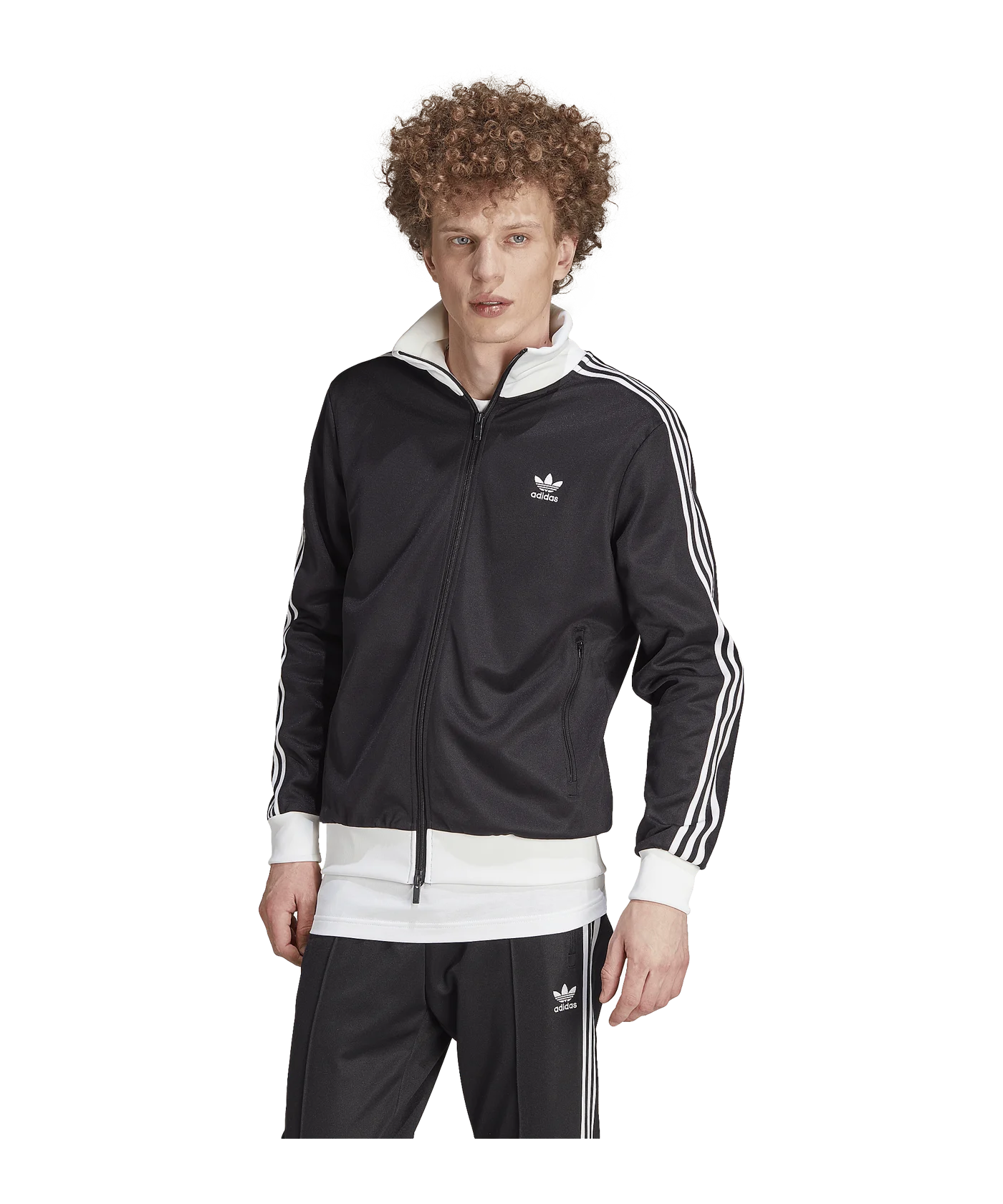 adidas Originals Beckenbauer Jacke Schwarz Weiss