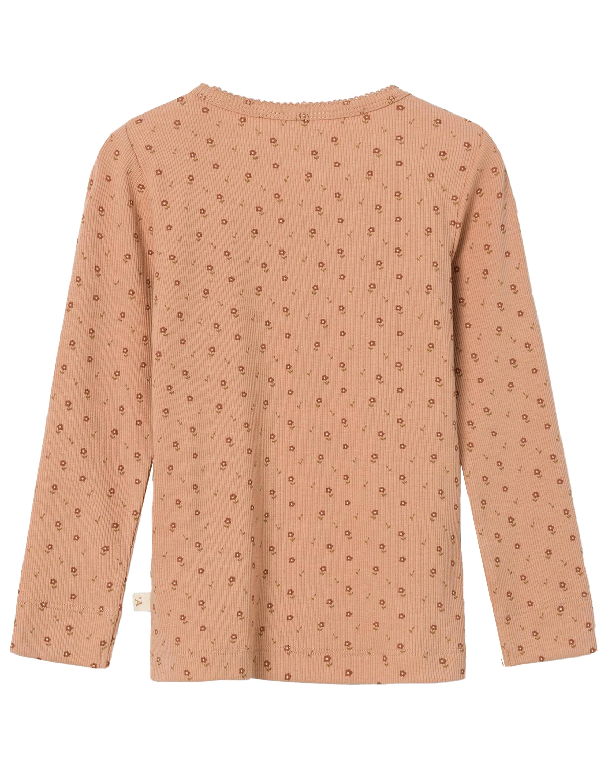 Langarmshirt NMFGAGO LIL FLOWERS in nougat