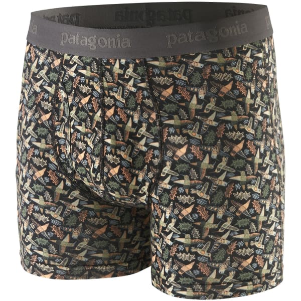 Boxer PATAGONIA M'S ESSENTIAL BOXER BRIEFS 3 IN. ALLEN'S PARTY: INK BLACK