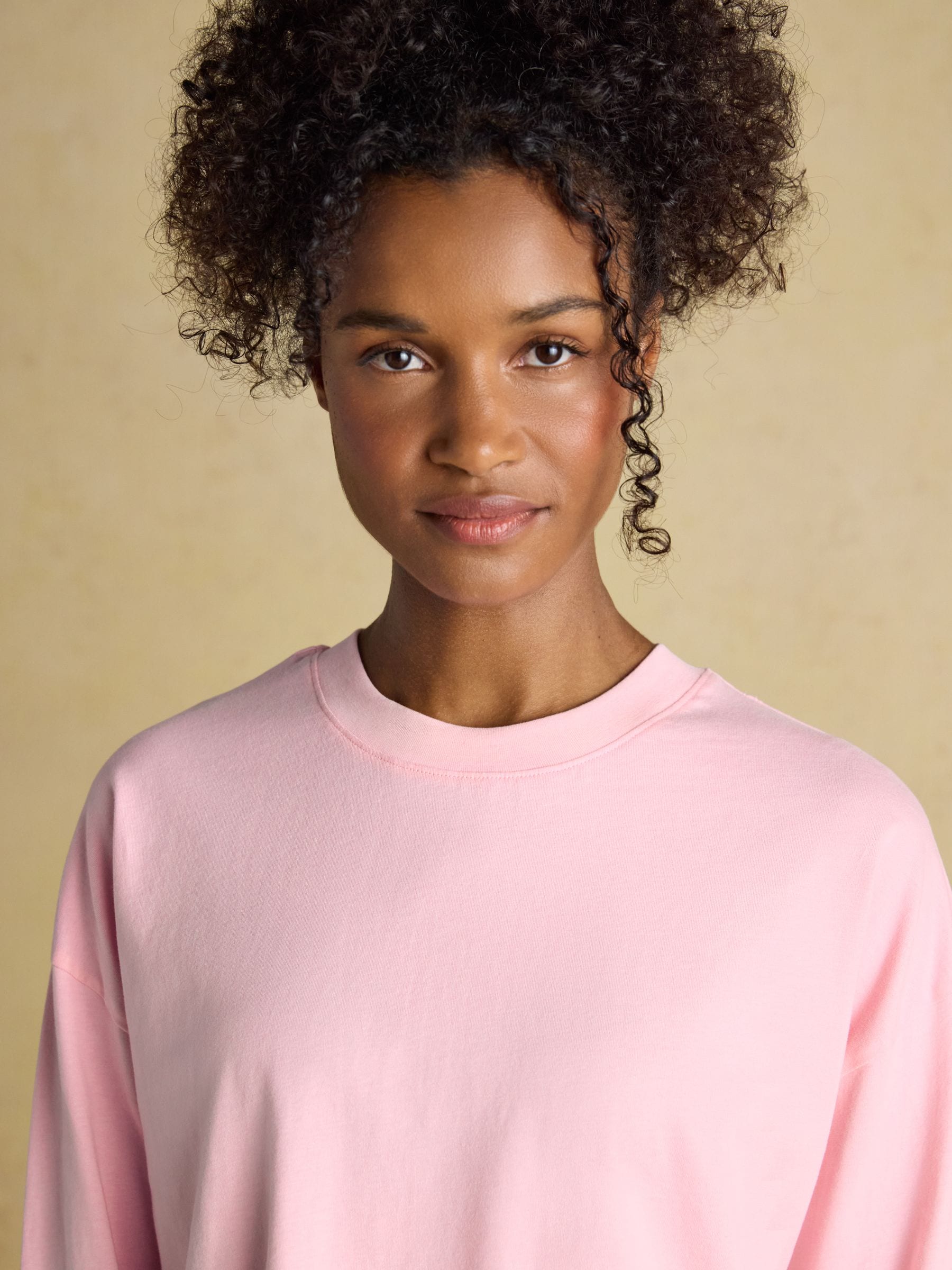 Pink & Cream Party Dogs - Joules Lyla Long Sleeve Jersey Cotton Pyjama Set