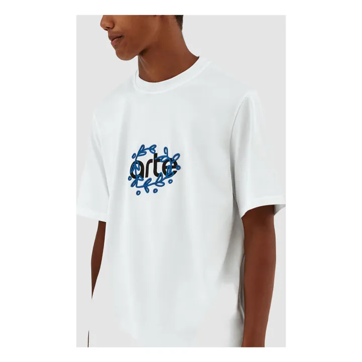 Arte Antwerp T-shirt Arte Logo Leaves | Blanc