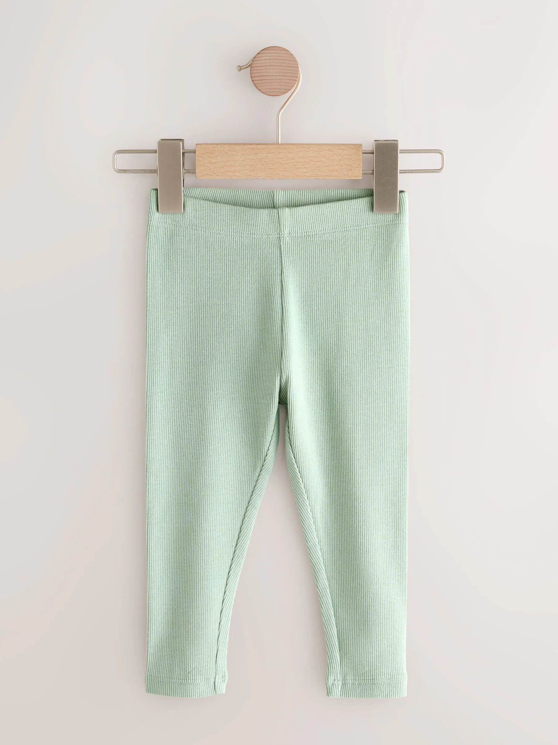 Bloemenmotief - Verpakking van 5 geribbelde Leggings (3mnd -7jr)