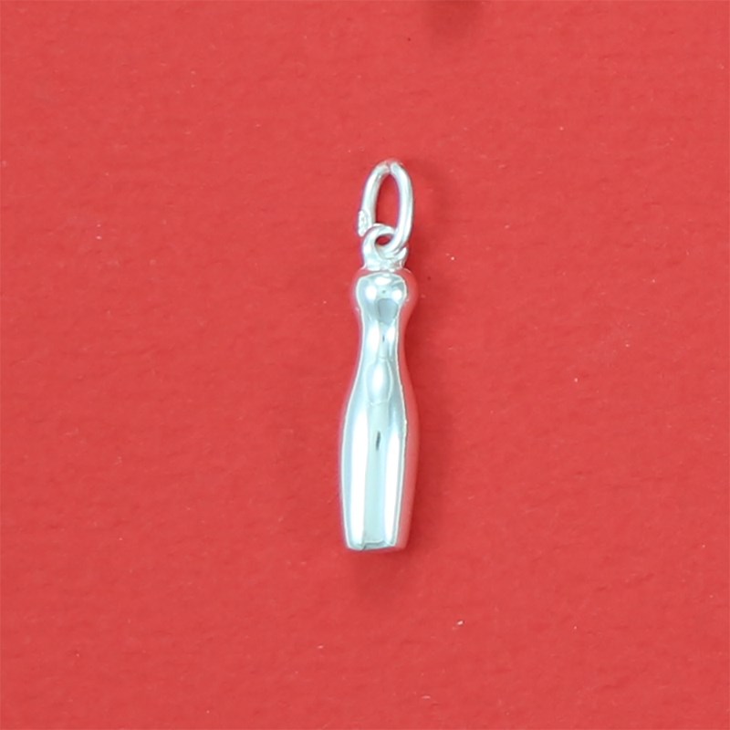 Pendentif quille de bowling - Argent massif