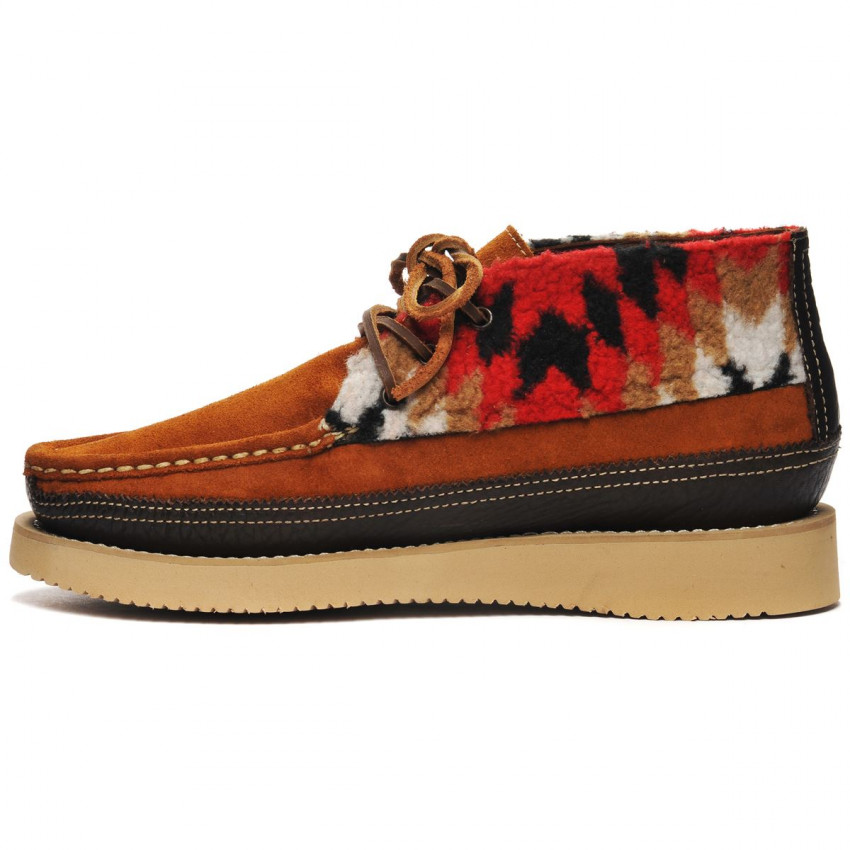 MIWAK AZTEC DK BROWN COGNAC NAVAJO-Mocassin en cuir pour homme